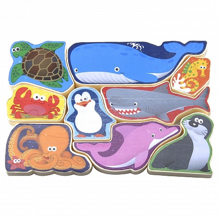 Пазл-головоломка - Морские животные  